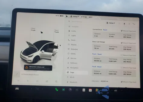 2023 Tesla Model Y из США, поврежденный, VIN 7SAYGAEE4PF673333
